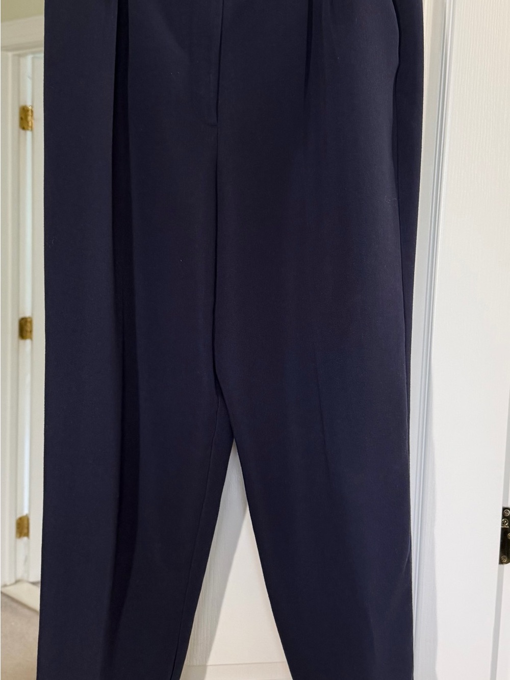 Liz Claiborne Navy Blue Pleated Trousers
